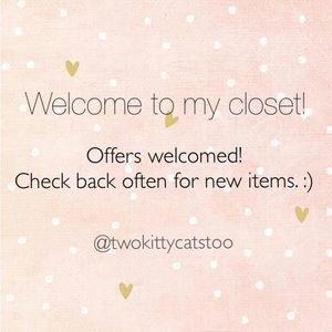 Thank you for shopping in my closet!